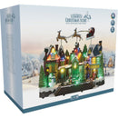 Kerstdorp Vliegende Arreslee - 35 cm - led en muziek