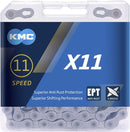 Ketting 11 speed KMC X11 EPT 118 schakels - donker zilver
