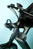 Ahead stuurpenadapter Qibbel 1 1/4" geïntegreerde kabels - zwart