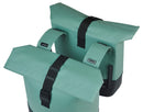 Dubbele fietstas Basil Cove 28-32L 14 x 29 x 36 cm - groen/zwart