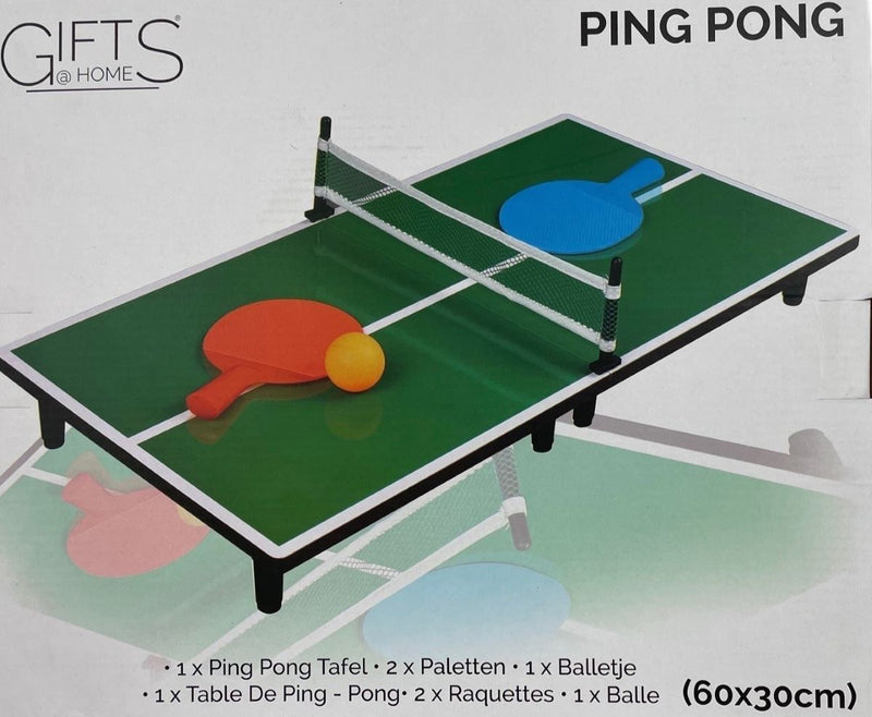 MIni Tafeltennis - opvouwbare PingPong set - 60x30cm