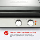 Bourgini Pure Contact Grill RVS/Zwart