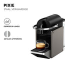Krups XN306T Pixie Koffiecupmachine Zwart/Titanium