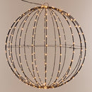 Kerstverlichting -  Lichtbol met 320 led - Metaal - 50 cm - met Timer - extra warm wit