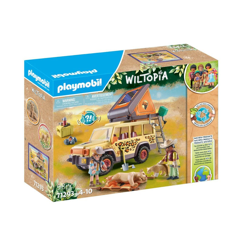 Playmobil Wiltopia met de Terreinwagen bij de Leeuwen - 7129