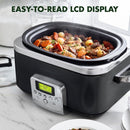 GreenPan Elite Slowcooker 6L Zwart/Zilver