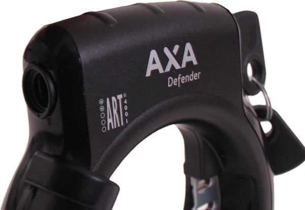 Ringslot Axa Defender Bosch 3 tube cilinder - glanzend zwart (werkplaatsverpakking)