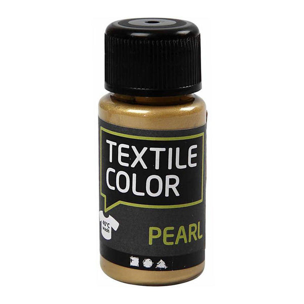 Textile Color Dekkende Textielverf - Goud Parelmoer, 50ml