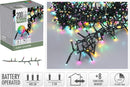 Micro Cluster 200 led - 4m - Soft Multi Colour - Batterij - Lichtfuncties - Geheugen - Timer