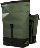 Gerecyclede dubbele fietstas Urban Proof Rolltop 38 liter 30 x 15 x 42 cm - groen