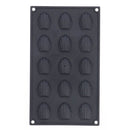 Patisse Mini Madeleinevorm 15 Vaks 29x17 cm Zwart/Siliconen