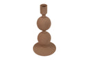 Countryfield Kandelaar 2x bol Rana M 9x9x18cm - roze