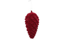 Countryfield Dennenappel Flocked Mea S rood  8x8x20cm