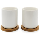 Bredemeijer Umea Theemokken 200 ml 2 Stuks Bamboe/Wit Keramiek