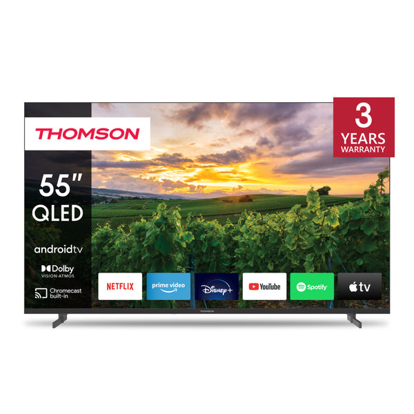 Thomson 55QA2S13 QLED UHD Android TV 55 Inch Zwart