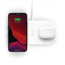 Belkin WIZ008vfWH Draadloos 15W-Laadstation met 2 Laadoppervlakken Wit