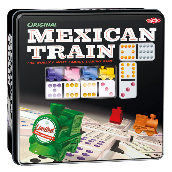 Domino - Mexican Train Tin Box - Bordspel Selecta