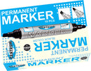 10 permanent marker zwart 2-zijdig 84120
