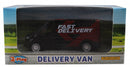 schaalmodel Ford Transit bestelbus pull-back zwart