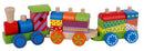 Houten Stapeltrein met 2 Wagons