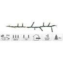 Micro Cluster 1000 LED's - 20 meter - warm wit - 8 functies + geheugen