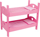 Stapelbed voor poppen, roze