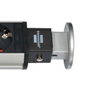 Brennenstuhl BN-1396201013 Tower Power Stekkerdoos Met Usb 3-voudig 2m H05vv-f 3g1,5 Met Schakelaar