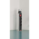 Brennenstuhl BN-1396201013 Tower Power Stekkerdoos Met Usb 3-voudig 2m H05vv-f 3g1,5 Met Schakelaar
