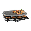 Cloer 6430 Raclette-Steengrill + 8 Pannetjes Zwart/Grjis
