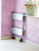 Leifheit 74291 Rolwagen Ruimtebesparend Zilver