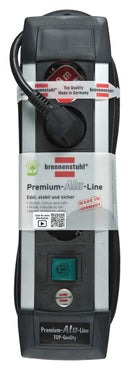 Brennenstuhl Bn-1391000014 4-voudige Tafelcontactdoos Aluminium