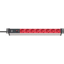 Brennenstuhl BN-1390007118 Stekkerdoos 2 M Zwart/rood - Schuko