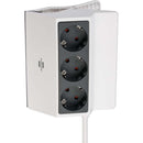 Brennenstuhl BN-1150070 Klembare Stekkerdoos 3-voudig 3m H05vv-f 3g1,5 Wit/antraciet