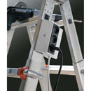 Brennenstuhl BN-1150070 Klembare Stekkerdoos 3-voudig 3m H05vv-f 3g1,5 Wit/antraciet