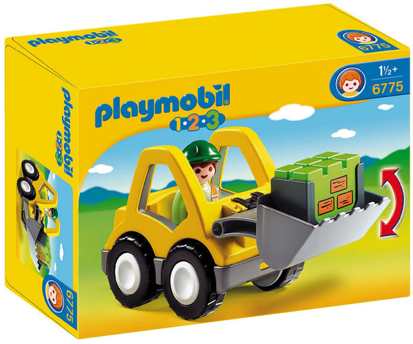 Playmobil 1.2.3. Graafmachine met Werkman - 6775