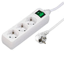 Hama Distribution Panel 3 Sockets With Switch White 1.4 M