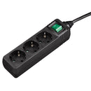 Hama Distribution Panel 3 Sockets With Switch Black 1.4 M