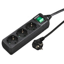 Hama Distribution Panel 3 Sockets With Switch Black 1.4 M