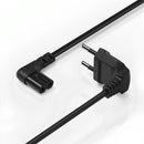 Hama Euro-netsnoer Aan Beide Kanten In Hoek 3 M Zwart