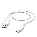Hama Oplaad-/gegevenskabel Micro-USB 1,4 M Wit