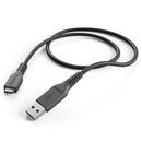 Hama Oplaad-/gegevenskabel USB Type-C - USB-3.1-A-stekker 1 M Zwart