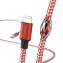 Hama Oplaad-/gegevenskabel Reflective Lightning 1,5 M Rood