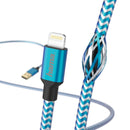 Hama Oplaad-/gegevenskabel Reflective Lightning 1,5 M Blauw