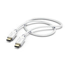 Hama Oplaad-/gegevenskabel USB Type-C - USB Type-C 0,2 M Wit
