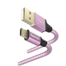 Hama Oplaad-/gegevenskabel Reflective Micro-USB 1,5 M Lavendel