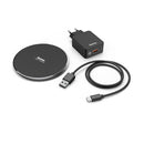 Hama Draadloze Oplader-set QI-FC10 Zwart