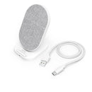 Hama Draadloze Oplader QI-FC10S-Fabric Wit