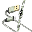 Hama Oplaad-/gegevenskabel Reflective USB-A - Lightning 1,5 M Groen