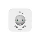 Hama Nachtverlichting + Stopcontact En USB 2,4A 2 Uitgangen Helderheidssensor