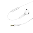 Hama Oordopjes Advance Earbuds Microfoon Platte Kabel Wit